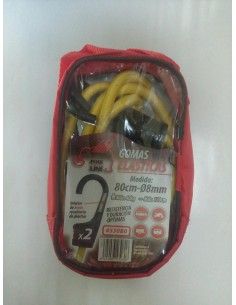 2 GOMAS ELASTICAS 80 CM...
