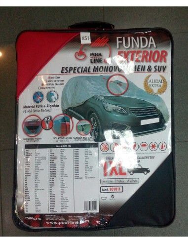 FUNDA CUBRE COCHE IMPERMEABLE TALLA 1XL