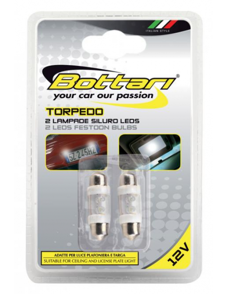 LAMPARA 4 LEDS PLAFONIER 36MM 2 UNIDADES