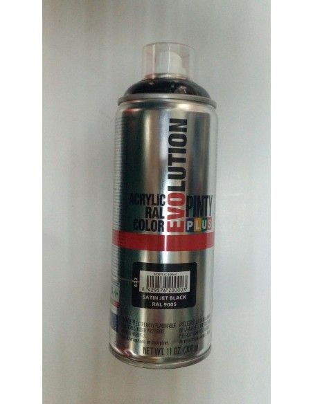 PINTURA EN SPRAY NEGRO SATINADO 400ML