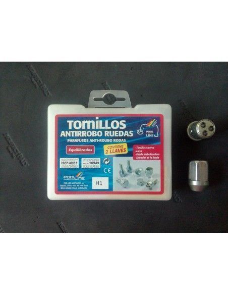 TUERCAS ANTIRROBO DE RUEDAS H1 PARA DAIHATSHU/HYUNDAI/KIA/MAZDA/MITSUBISHI/SSANGYOUNG/TOYOTA