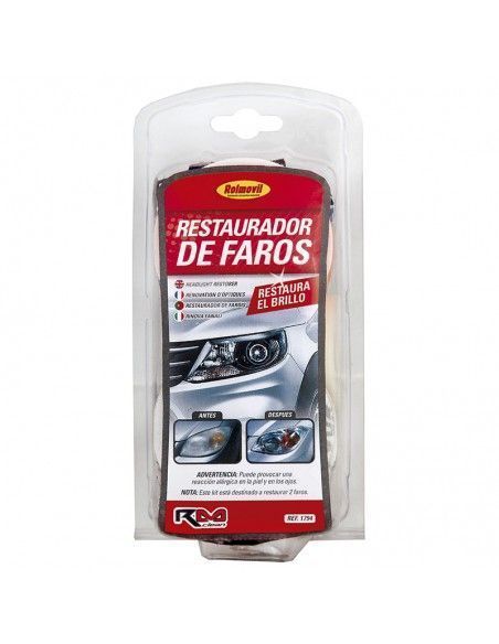 KIT RESTAURADOR DE FAROS DE 7 COMPONENTES