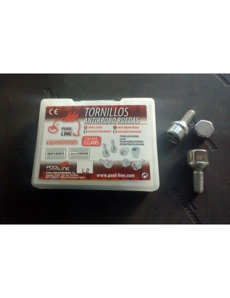 TORNILLOS ANTIRROBO DE RUEDAS L2 PARA SEAT/SKODA/VOLKSWAGEN/KIA/SMART