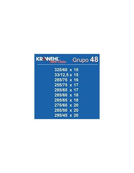 CADENAS DE NIEVE 4 X 4 KRAWEHL GRUPO 48