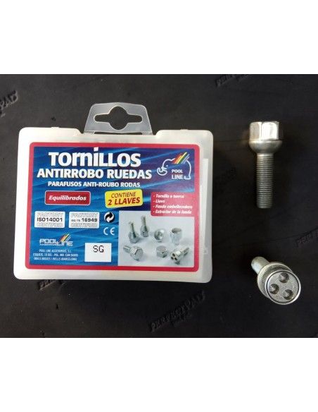 TORNILLOS ANTIROBO DE RUEDAS SG PARA MERCEDES/CHRYSLER