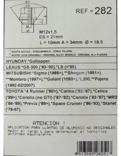 TUERCAS ANTIRROBO DE RUEDAS... 2
