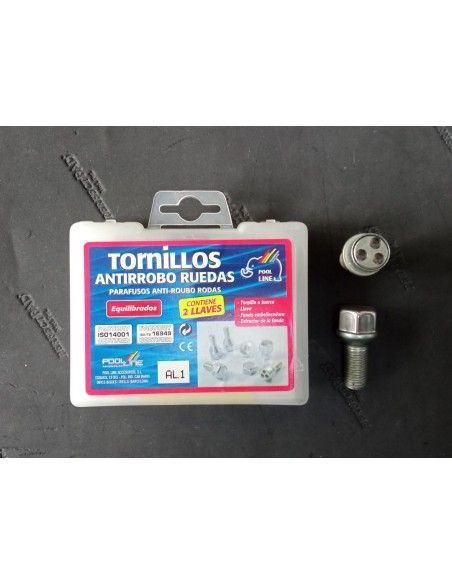 TORNILLOS ANTIRROBO DE RUEDAS AL1 PARA MERCEDES/PORSCHE