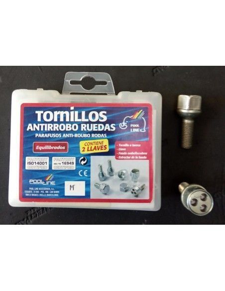 TORNILLOS ANTIRROBO DE RUEDAS M MERCEDES/SSANGYONG