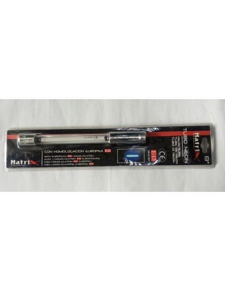 TUBO DE NEON DE 12V 25CM VIOLETA CROMADO