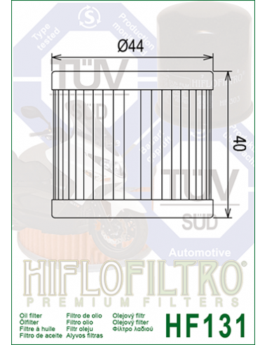 FILTRO DE ACEITE HIFOFILTRO PARA...