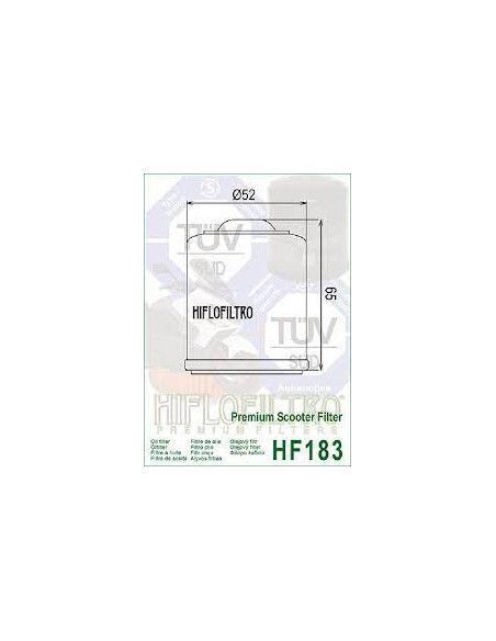 FILTRO DE ACEITE HIFOFILTRO ADIVA/APRILIA/DERBI/GILERA/PEUGEOT/PIAGGIO