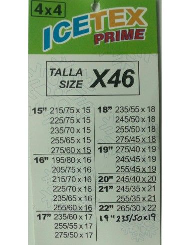 FUNDAS ANTIDESLIZANTES 4 X 4 ICETEX...