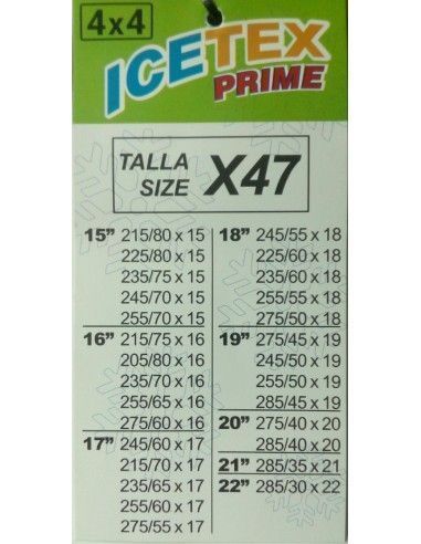 FUNDAS ANTIDESLIZANTES 4 X 4 ICETEX...