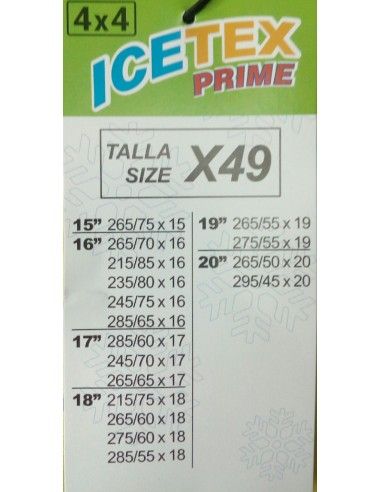 FUNDAS ANTIDESLIZANTES 4 X 4 ICETEX...