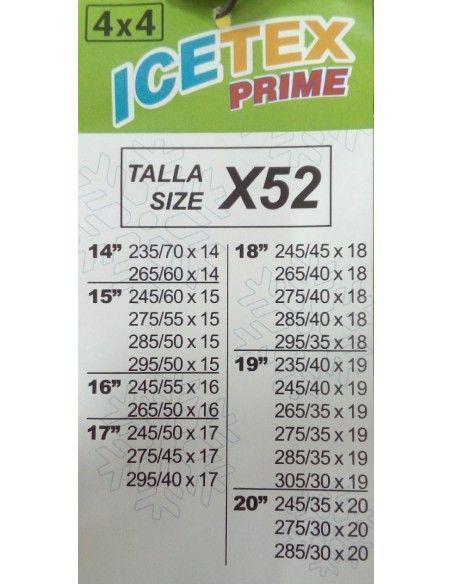 FUNDAS ANTIDESLIZANTES 4 X 4 ICETEX GRUPO 52
