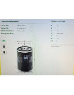 FILTRO DE ACEITE SUZUKI... 2