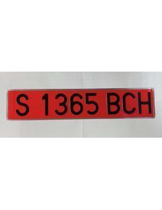 PLACA DE MATRICULA METALICA...
