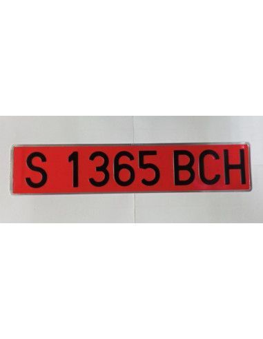 PLACA DE MATRICULA METALICA REMOLQUE...