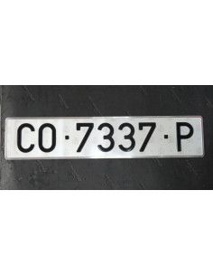 PLACA DE MATRICULA METALICA...