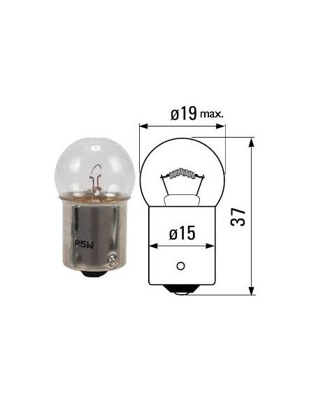 LAMPARA R5W 12V 5W