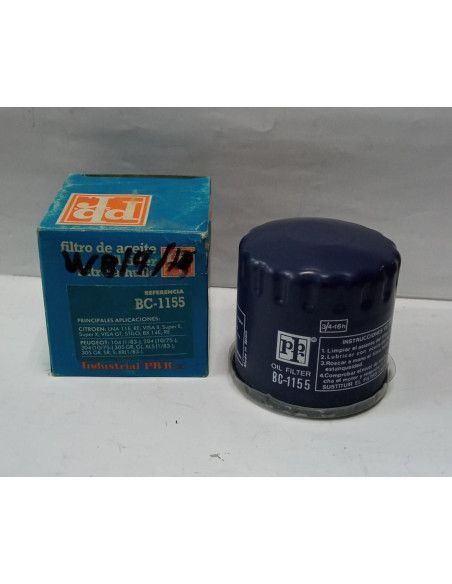 FILTRO DE ACEITE CITROEN BX/C15/VISA/PEUGEOT 104/204/205/304/305/RENAULT 14/TALBOT SAMBA
