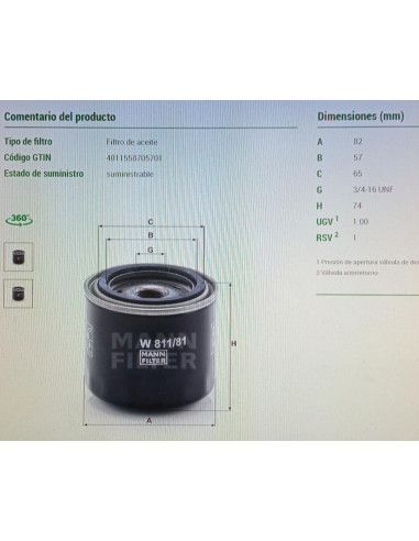 FILTRO DE ACEITE SUZUKI...