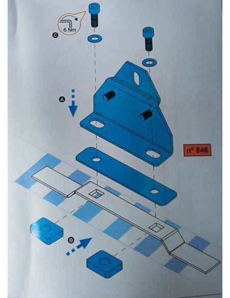 KIT BARRAS CRUZ VIVARO/TRAFIC 01-/PRIMASTAR/TALENTO/NV300 16- (H2) 3 BARRAS
