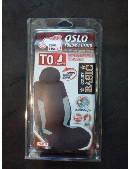 FUNDA DE ASIENTO DELANTERO OSLO GRIS