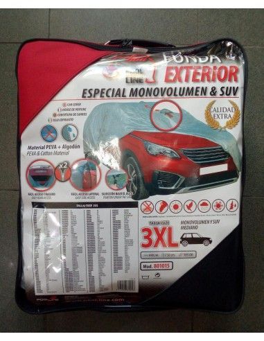 FUNDA CUBRE COCHE IMPERMEABLE TALLA 3XL