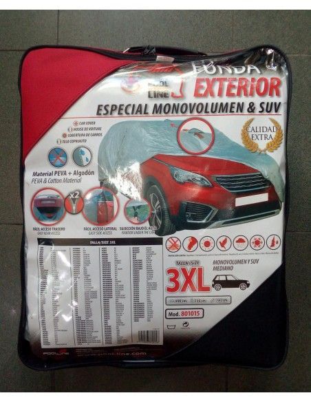 FUNDA CUBRE COCHE IMPERMEABLE TALLA 3XL