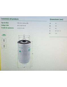 FILTRO DE COMBUSTIBLE AUDI... 2
