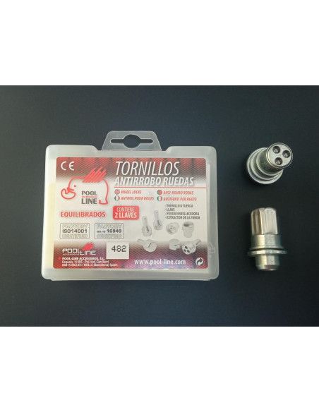 TUERCAS ANTIRROBO DE RUEDAS 482 PARA LEXUS/MITSUBISHI/TOYOTA