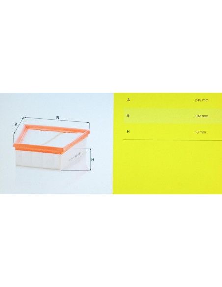 FILTRO DE AIRE RENAULT KANGOO II/MEGANE II/SCENIC II/NISSAN NV250