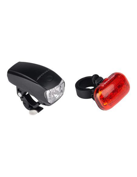 LUCES DELANTERA Y TRASERA BICI DUNLOP