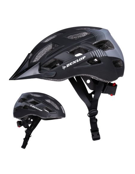 CASCO DE BICICLETA CON LUZ TRASERA DUNLOP