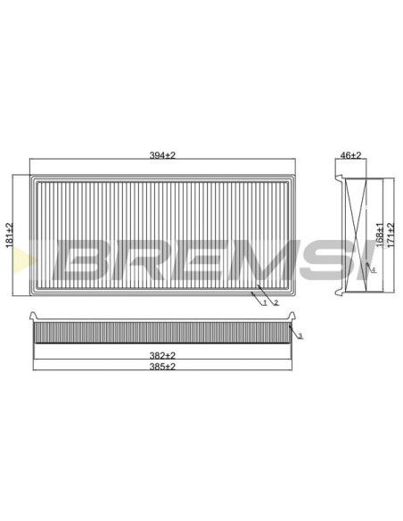 FILTRO DE AIRE MERCEDES CLASE A W169 CDI/B W245 CDI