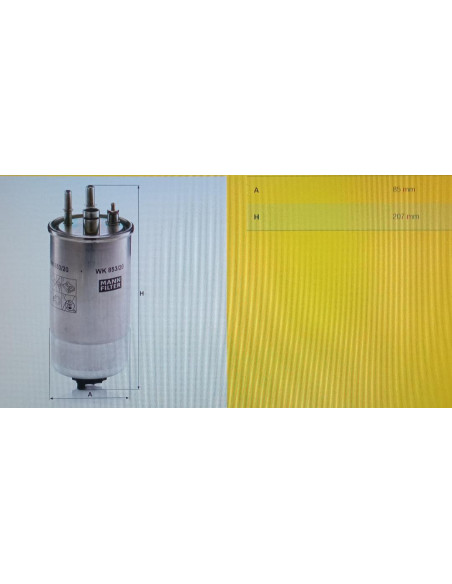FILTRO DE COMBUSTIBLE FIAT DOBLO/FIORINO/QUBO/FORD KA II