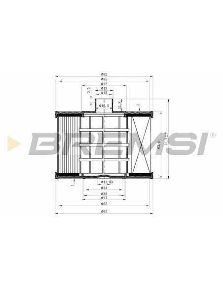 FILTRO DE COMBUSTIBLE CITROEN/FIAT/FORD/PEUGEOT/VOLVO