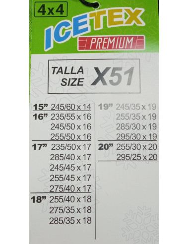 FUNDAS ANTIDESLIZANTES 4 X 4 ICETEX...