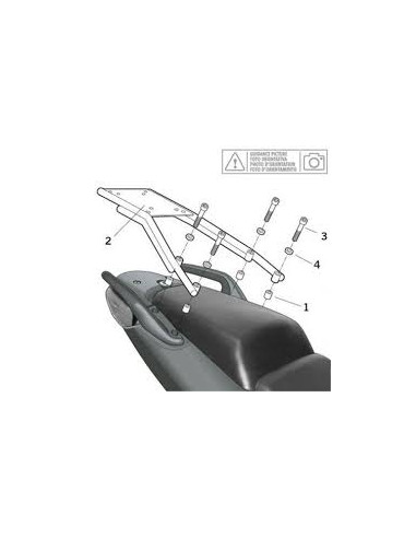 SOPORTE BAUL SHAD YAMAHA TMAX500