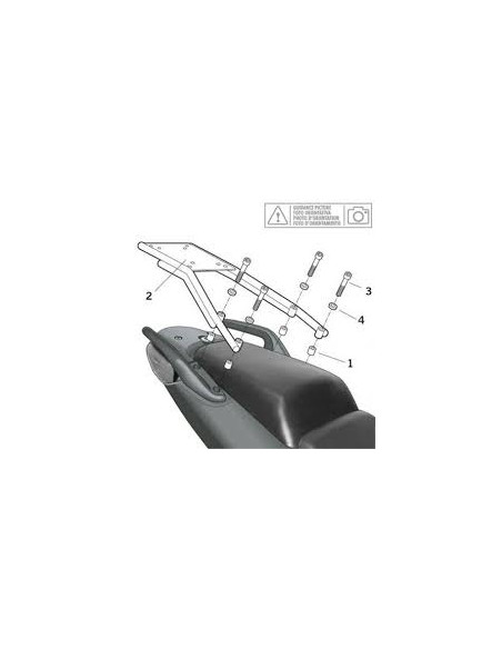 SOPORTE BAUL SHAD YAMAHA TMAX500