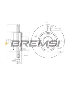 2 DISCOS DE FRENOS BREMSI...