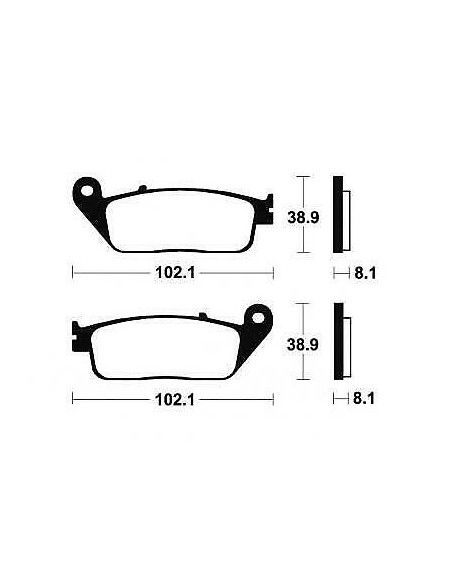 PASTILLAS DE FRENOS TECNIUM HONDA/KYMCO/PEUGEOT/SUZUKI/TRIUMPH/YAMAHA